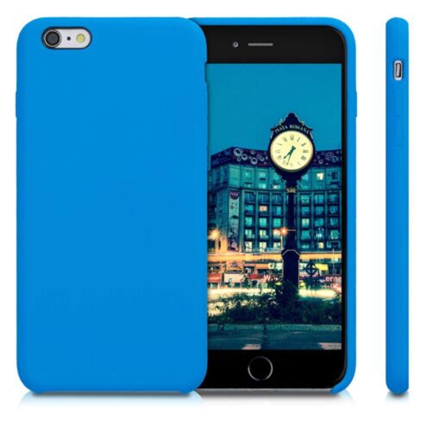 Husa pentru iPhone 6 Plus/iPhone 6s Plus, Silicon, Albastru, 40841.157 fotografia produsului View 2 L