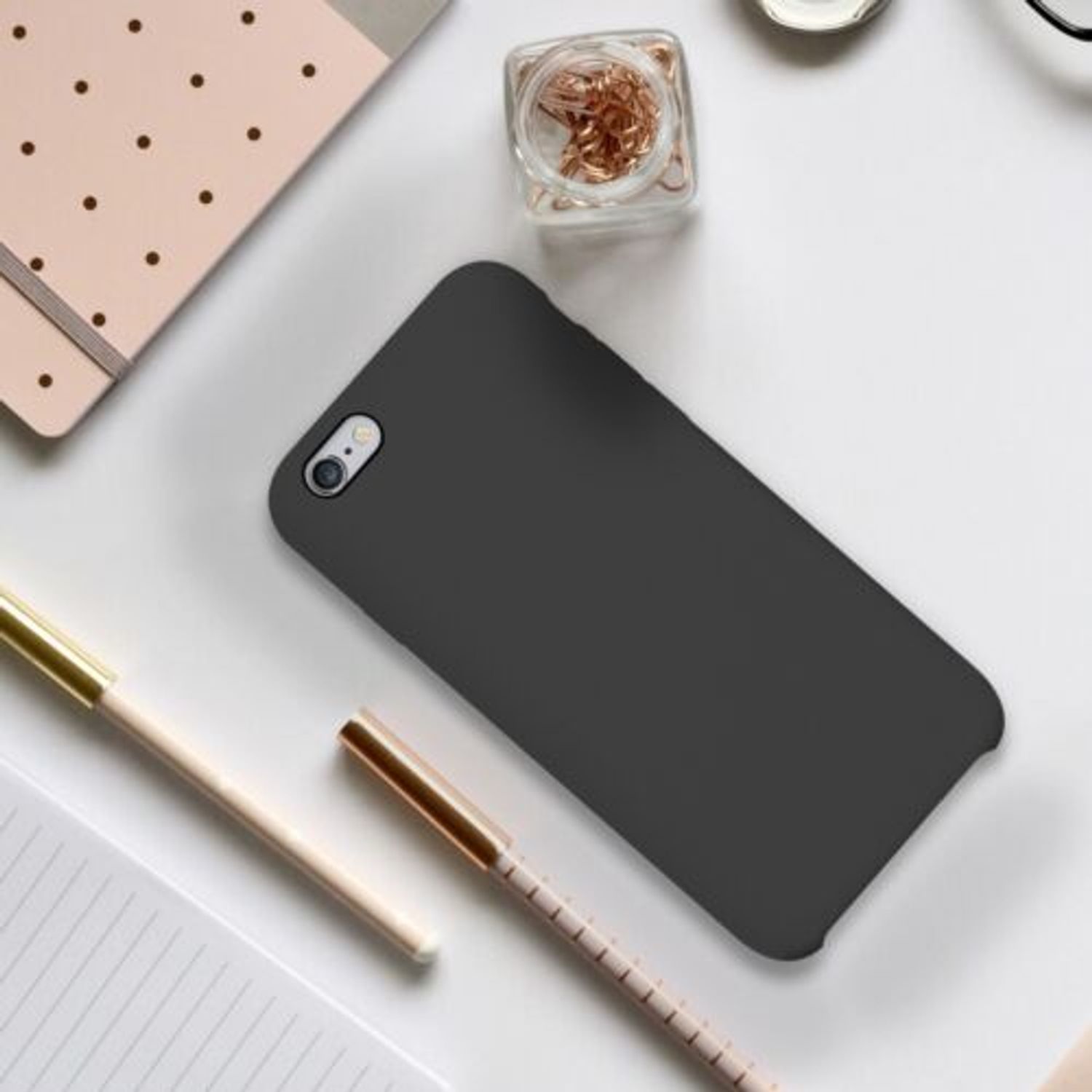 Husa pentru Apple iPhone 6/iPhone 6s, Silicon, Negru, 40223.01 fotografia produsului View 3 L