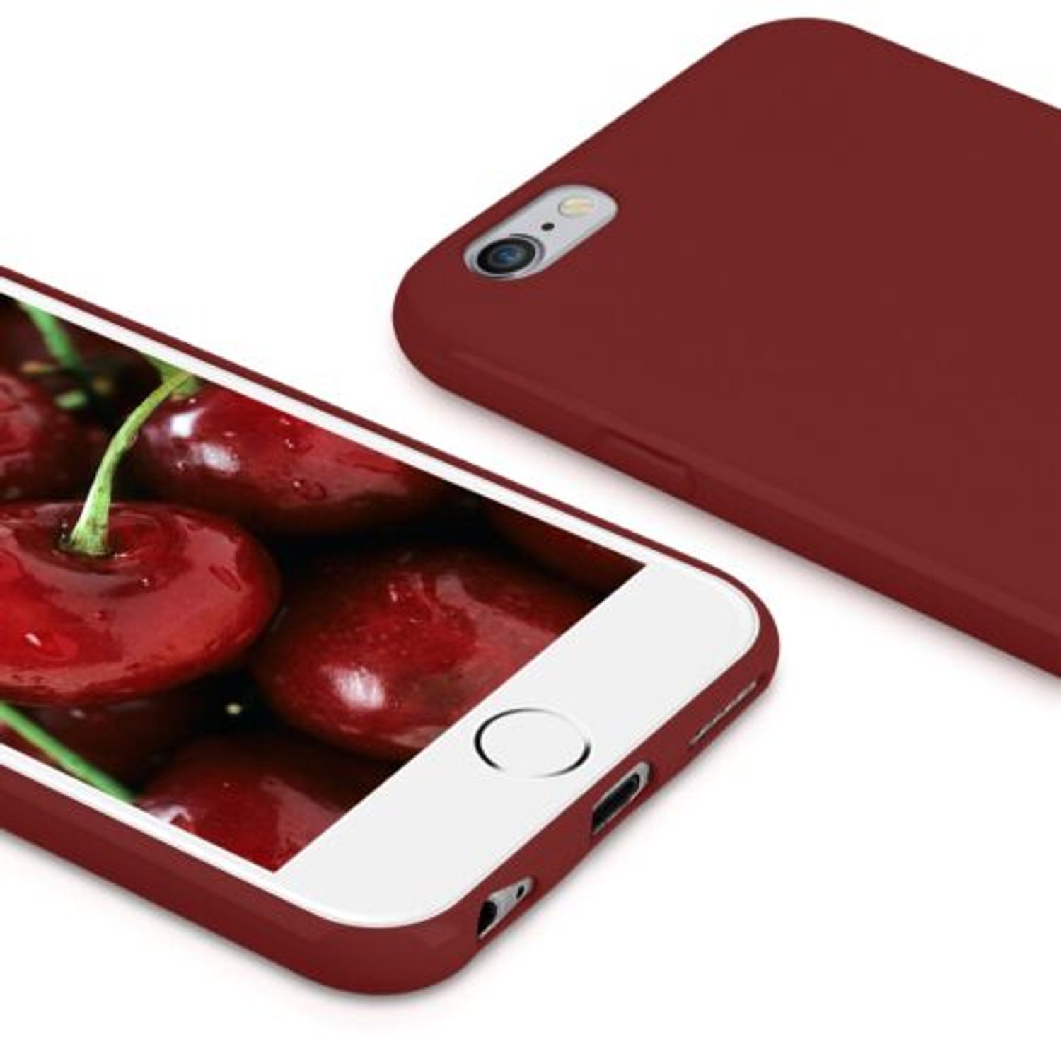 Husa pentru Apple iPhone 6/iPhone 6s, Silicon, Rosu, 35176.09 fotografia produsului View 5 L