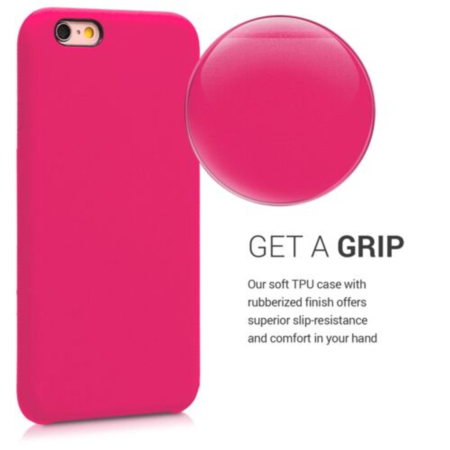 Husa pentru Apple iPhone 6/iPhone 6s, Silicon, Roz, 40223.08 fotografia produsului View 4 L