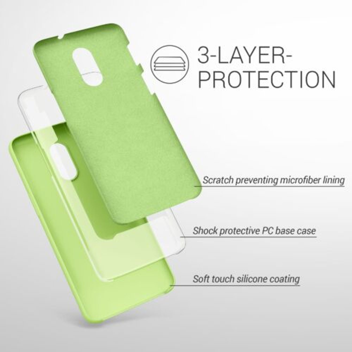 Husa pentru OnePlus 6T, Silicon, Verde, 46316.214 fotografia produsului View 3 L