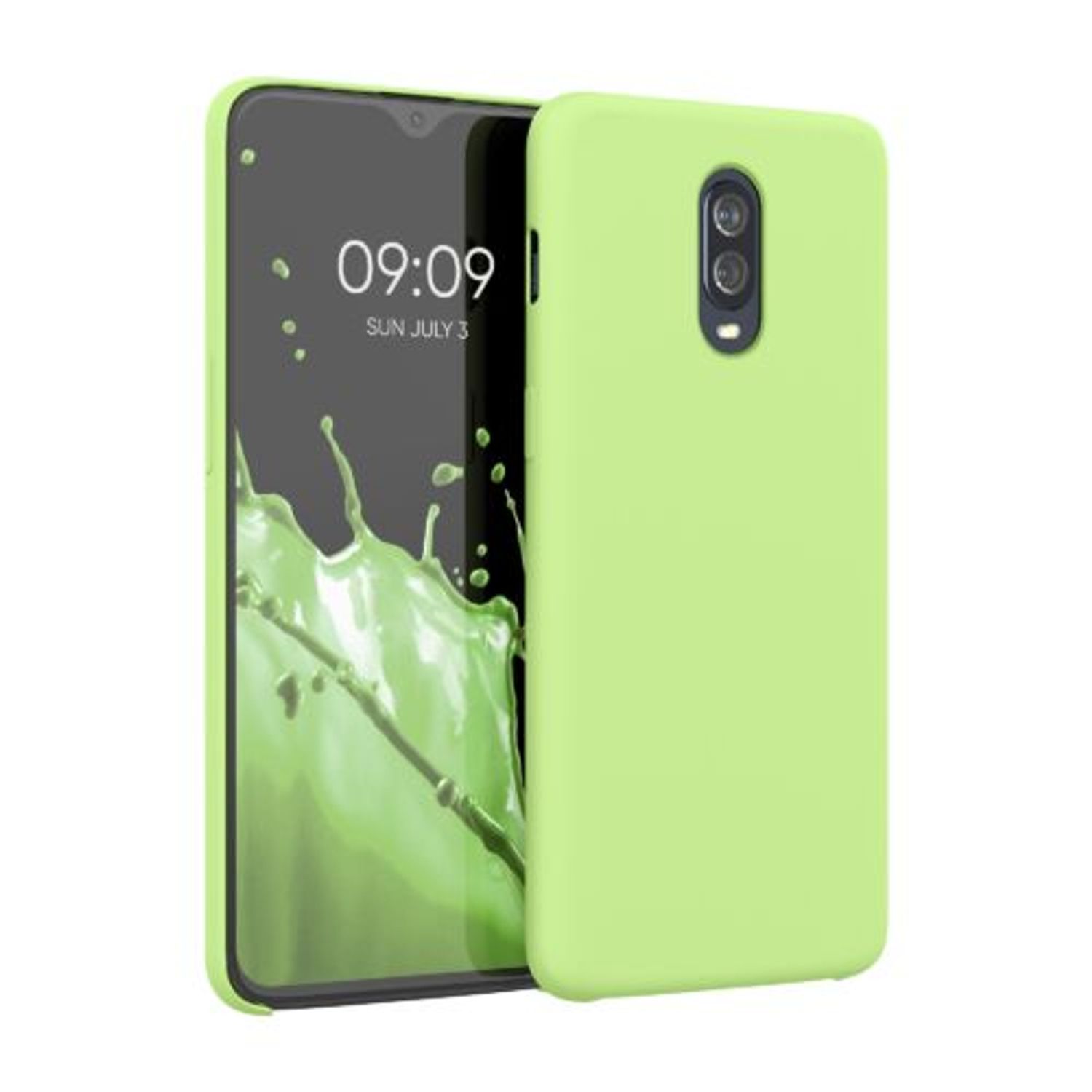 Husa pentru OnePlus 6T, Silicon, Verde, 46316.214 fotografia produsului