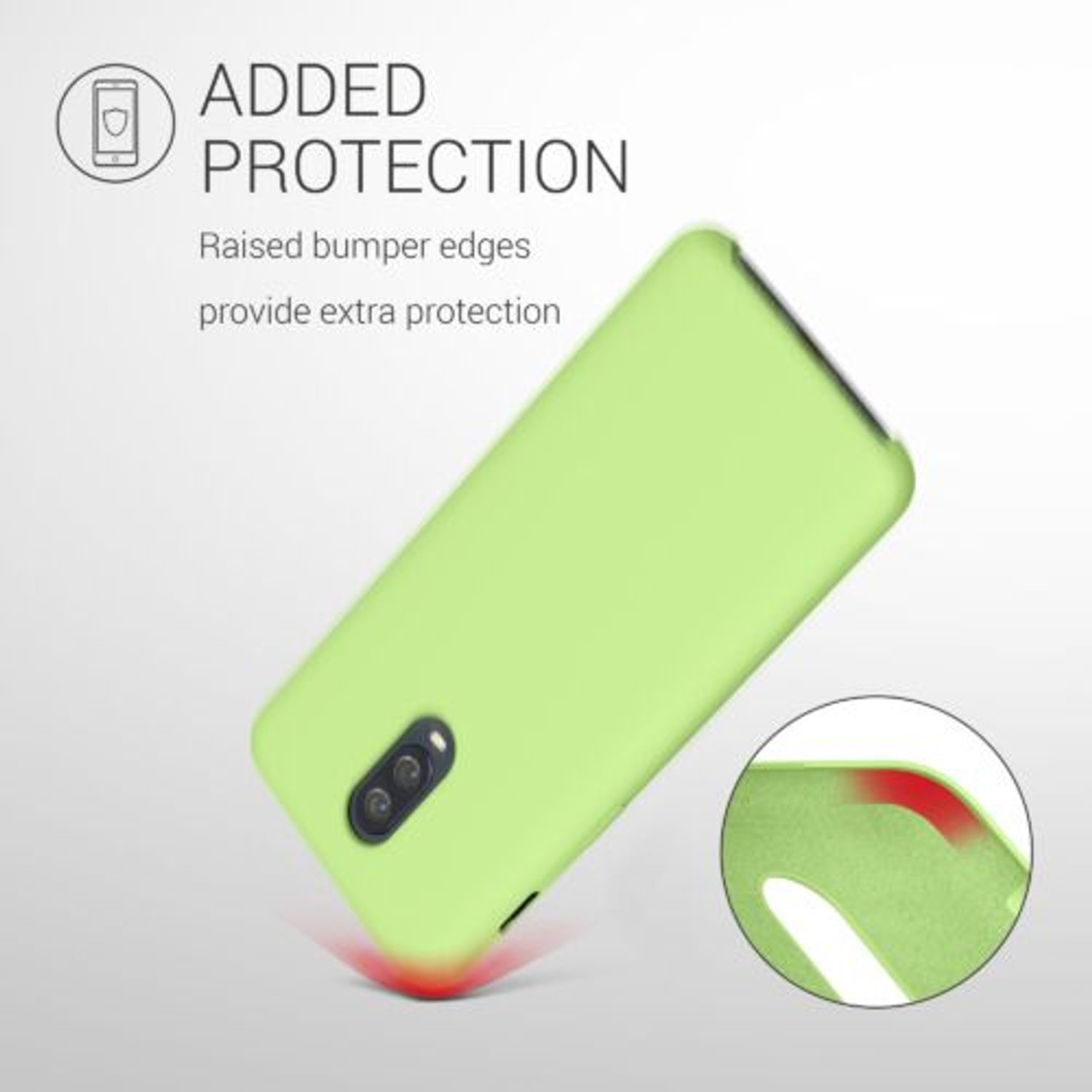 Husa pentru OnePlus 6T, Silicon, Verde, 46316.214 fotografia produsului View 6 L