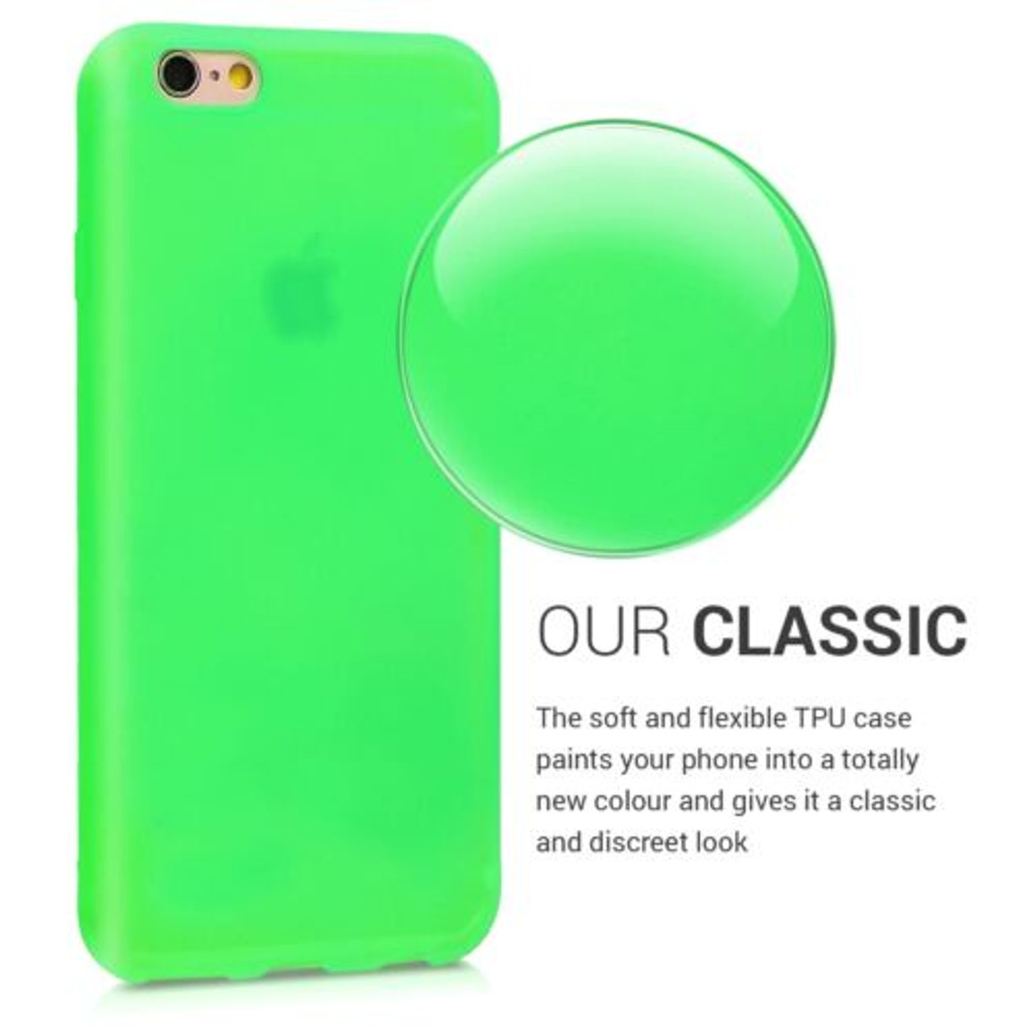 Husa pentru Apple iPhone 6/iPhone 6s, Silicon, Verde, 43410.44 fotografia produsului View 4 L