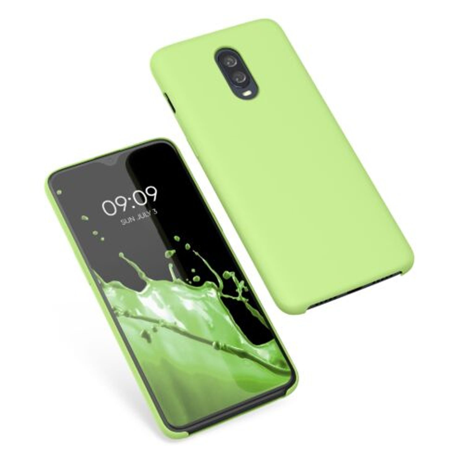 Husa pentru OnePlus 6T, Silicon, Verde, 46316.214 fotografia produsului View 2 L