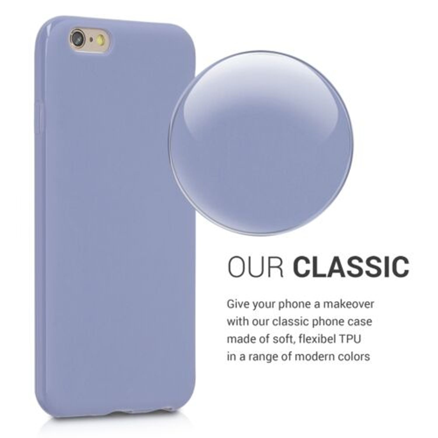 Husa pentru Apple iPhone 6/iPhone 6s, Silicon, Mov, 35176.130 fotografia produsului View 5 L