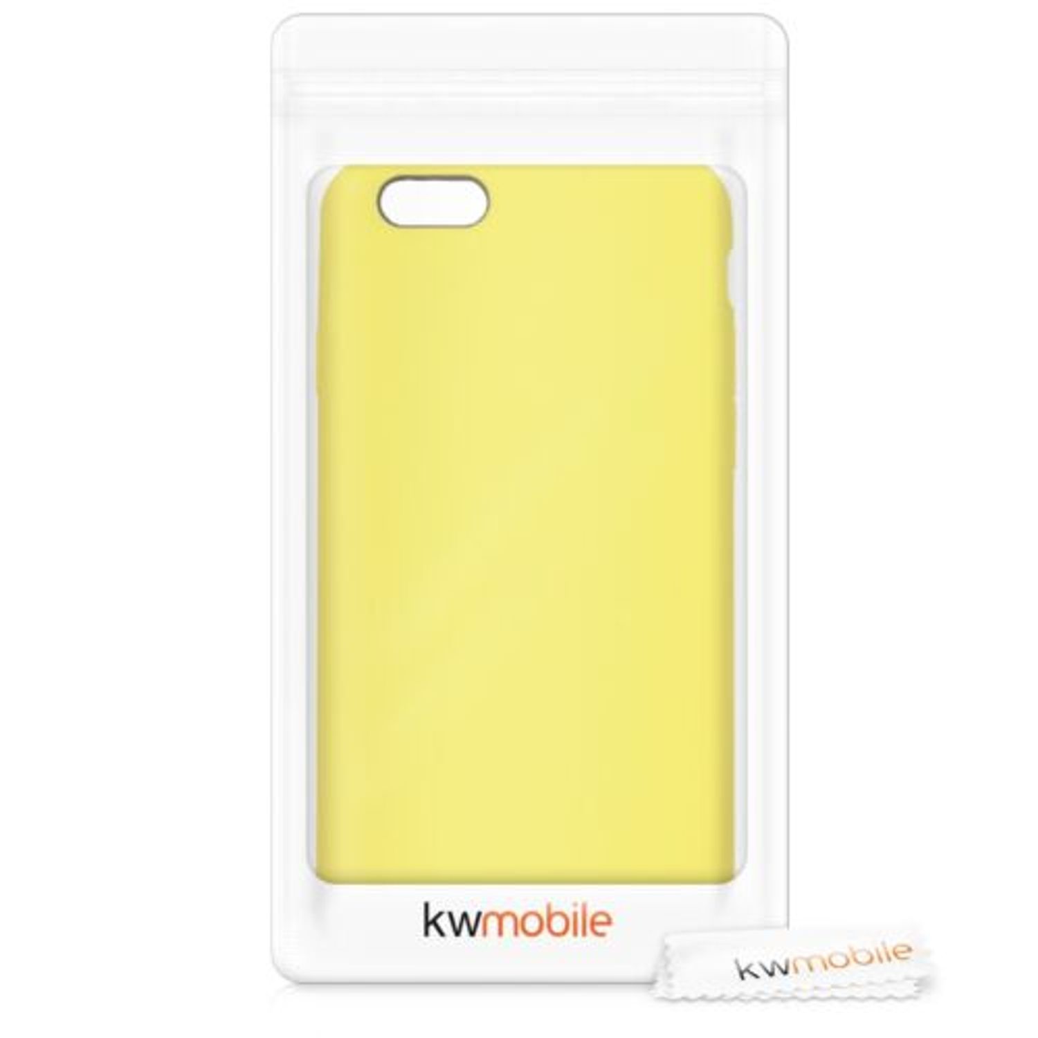 Husa pentru Apple iPhone 6/iPhone 6s, Silicon, Galben, 40223.30 fotografia produsului View 7 L