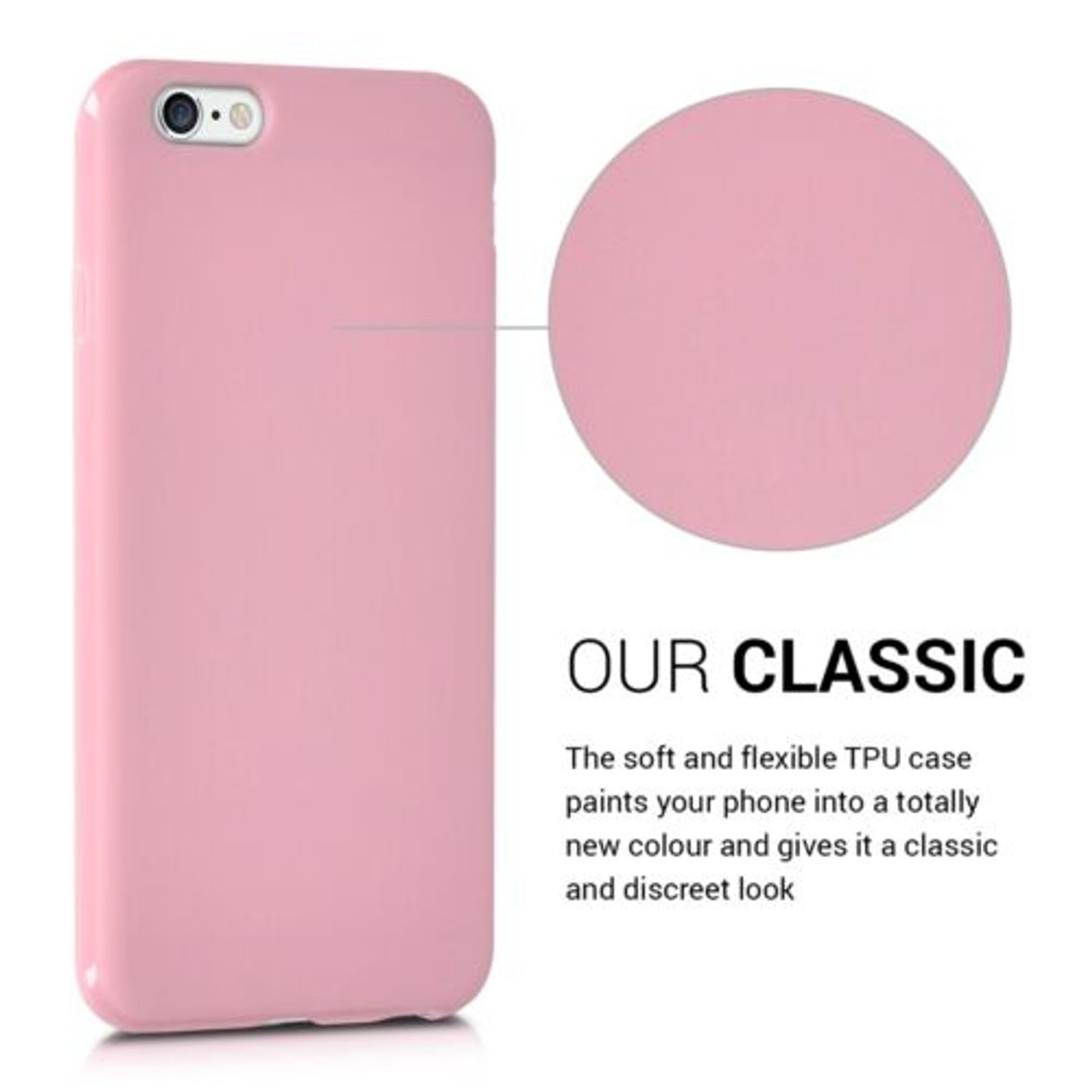Husa pentru Apple iPhone 6/iPhone 6s, Silicon, Roz, 35176.10 fotografia produsului View 4 L