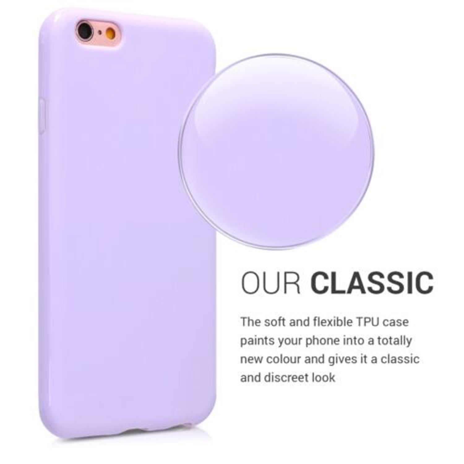 Husa pentru Apple iPhone 6/iPhone 6s, Silicon, Mov, 35176.108 fotografia produsului View 4 L