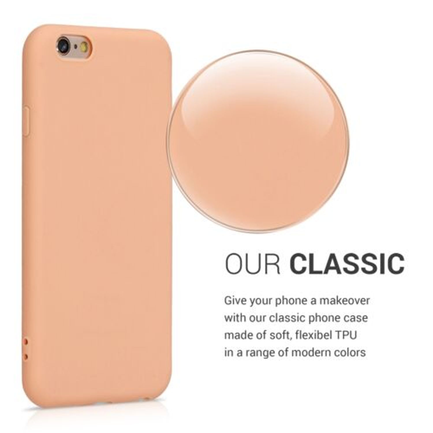 Husa pentru Apple iPhone 6/iPhone 6s, Silicon, Rose Gold, 35176.138 fotografia produsului View 4 L