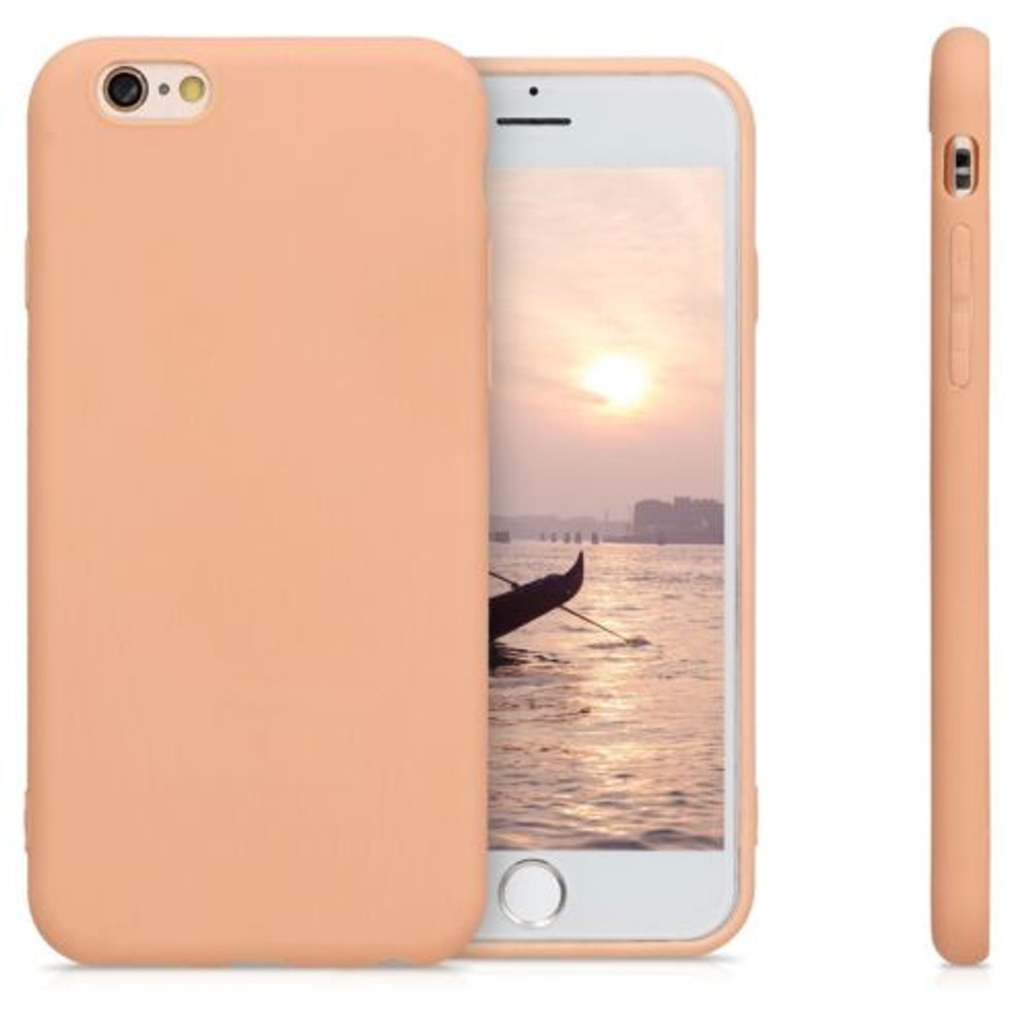 Husa pentru Apple iPhone 6/iPhone 6s, Silicon, Rose Gold, 35176.138 fotografia produsului View 2 L