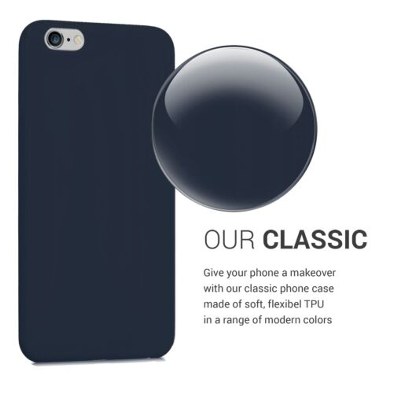 Husa pentru Apple iPhone 6 Plus/iPhone 6s Plus, Silicon, Albastru, 37726.116 fotografia produsului View 4 L