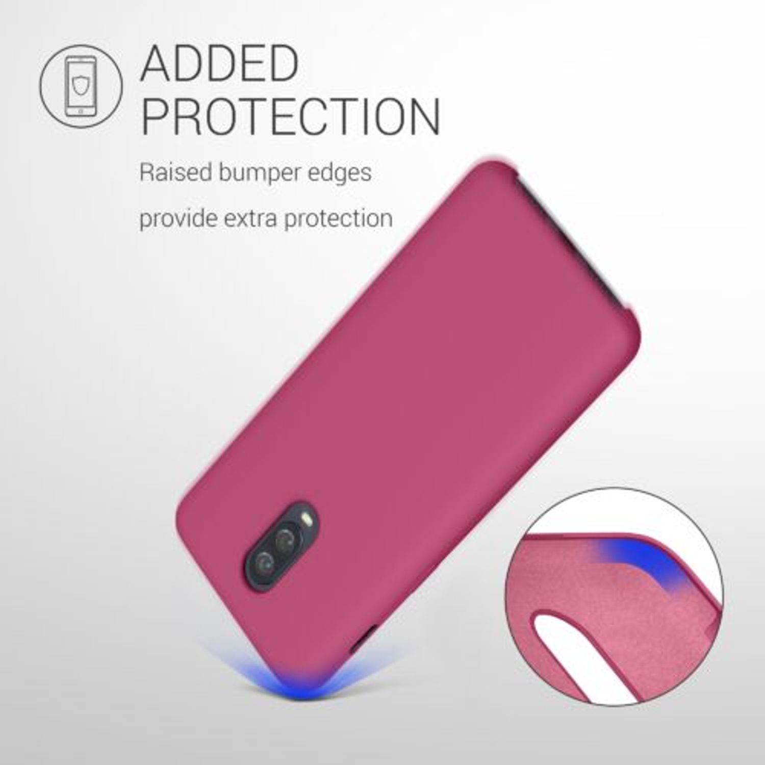 Husa pentru OnePlus 6T, Silicon, Roz, 46316.213 fotografia produsului