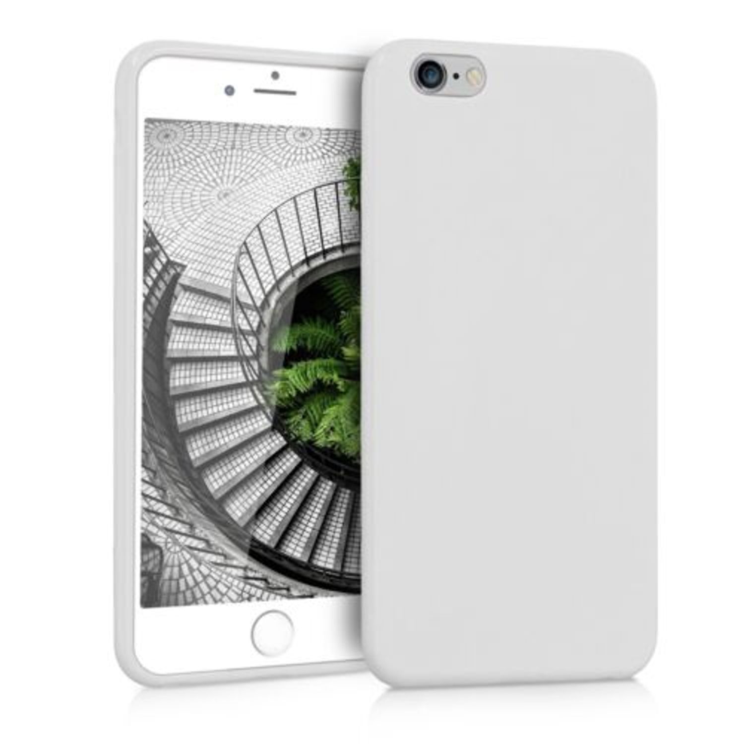 Husa pentru Apple iPhone 6 Plus/iPhone 6s Plus, Silicon, Alb, 37726.48 fotografia produsului