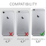 Husa pentru Apple iPhone 6 Plus/iPhone 6s Plus, Silicon, Alb, 37726.48 fotografia produsului View 5 S