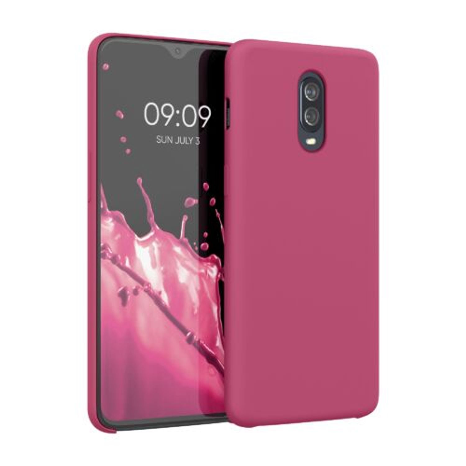 Husa pentru OnePlus 6T, Silicon, Roz, 46316.213 fotografia produsului View 9 L