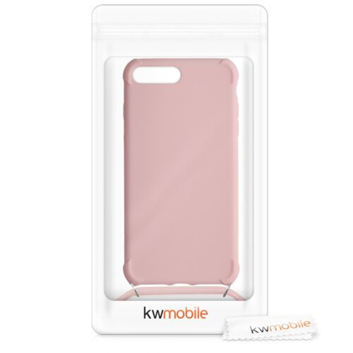Husa pentru Apple iPhone 8 Plus/iPhone 7 Plus, Silicon, Roz, 49916.154 fotografia produsului View 7 L