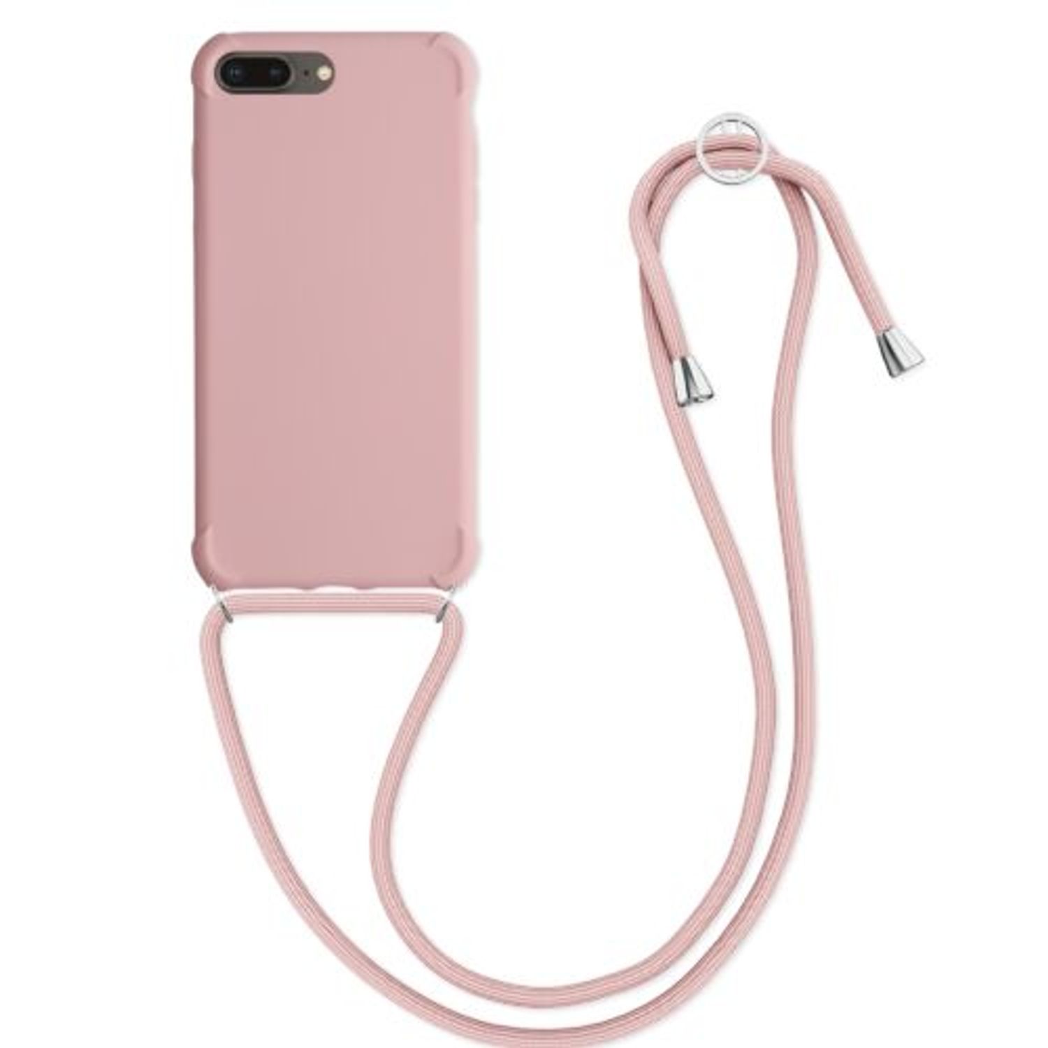 Husa pentru Apple iPhone 8 Plus/iPhone 7 Plus, Silicon, Roz, 49916.154 fotografia produsului