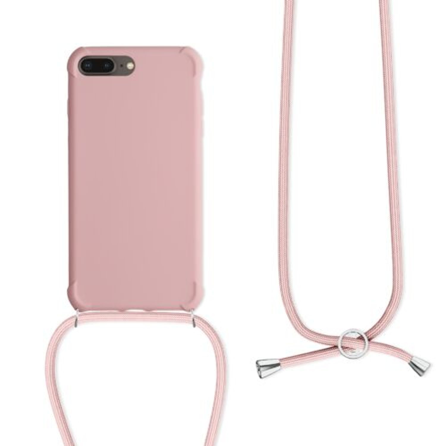 Husa pentru Apple iPhone 8 Plus/iPhone 7 Plus, Silicon, Roz, 49916.154 fotografia produsului View 2 L
