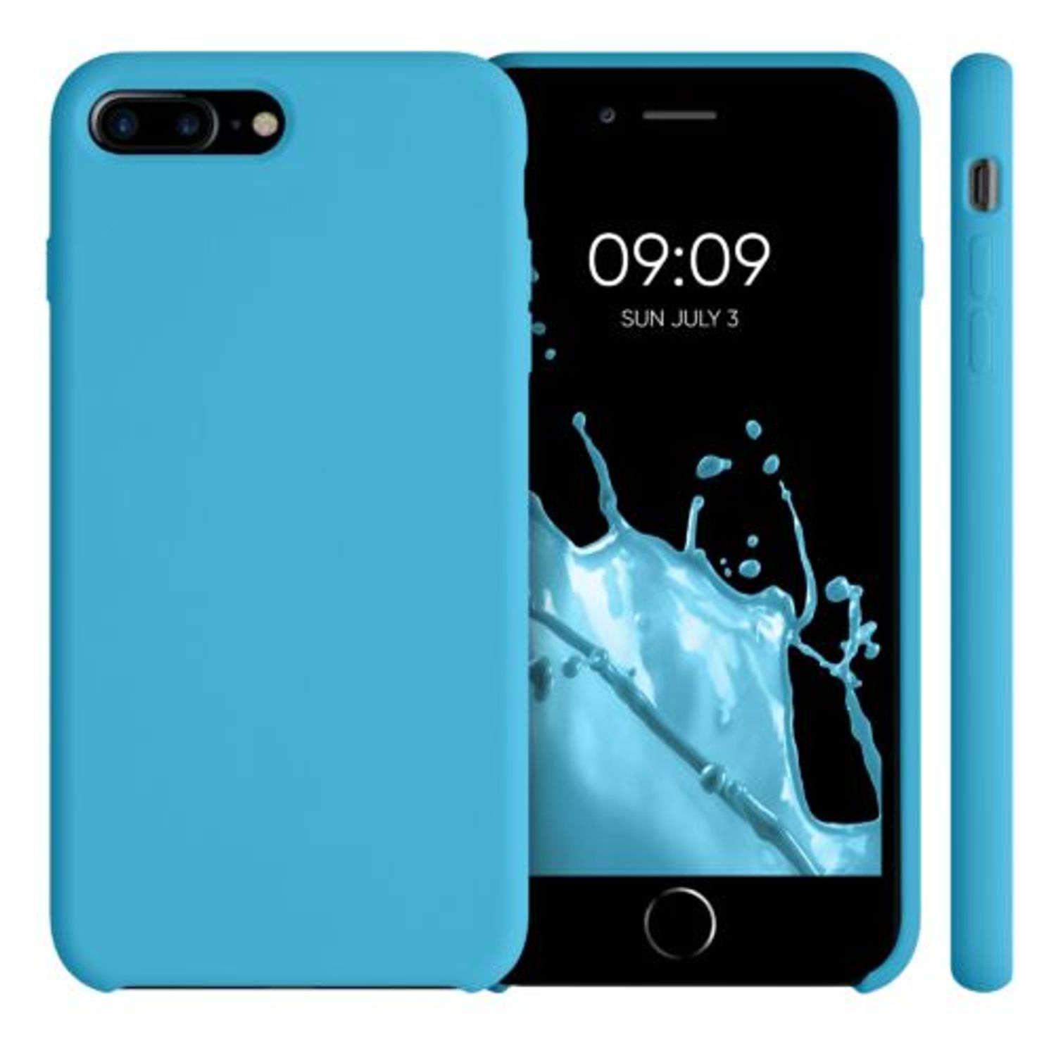 Husa pentru iPhone 8 Plus/iPhone 7 Plus, Silicon, Albastru, 40842.223 fotografia produsului View 2 L