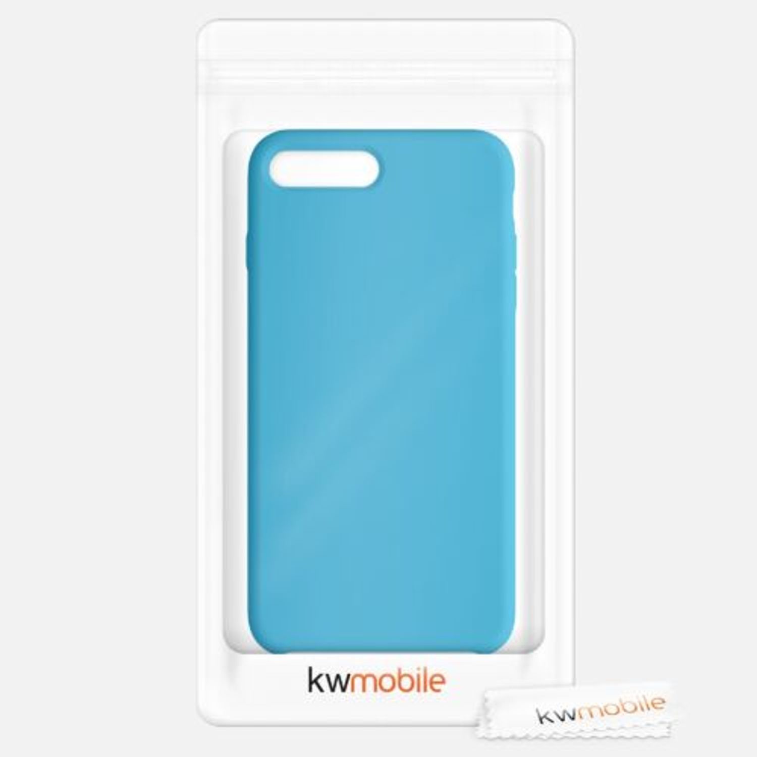 Husa pentru iPhone 8 Plus/iPhone 7 Plus, Silicon, Albastru, 40842.223 fotografia produsului View 7 L