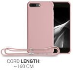 Husa pentru Apple iPhone 8 Plus/iPhone 7 Plus, Silicon, Roz, 49916.154 fotografia produsului View 4 S