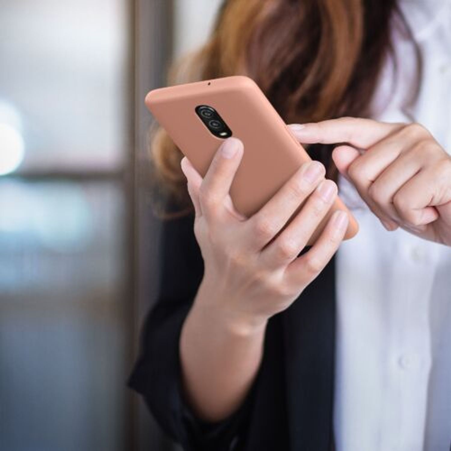 Husa pentru OnePlus 6T, Silicon, Roz, 46316.199 fotografia produsului View 8 L