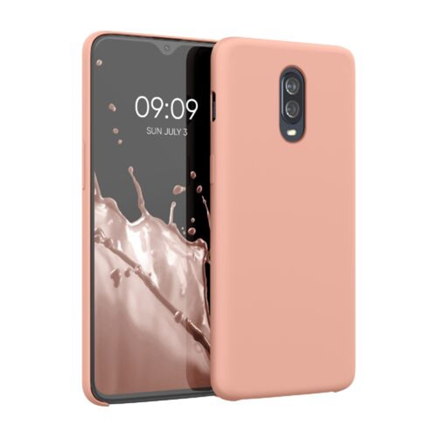 Husa pentru OnePlus 6T, Silicon, Roz, 46316.199 fotografia produsului