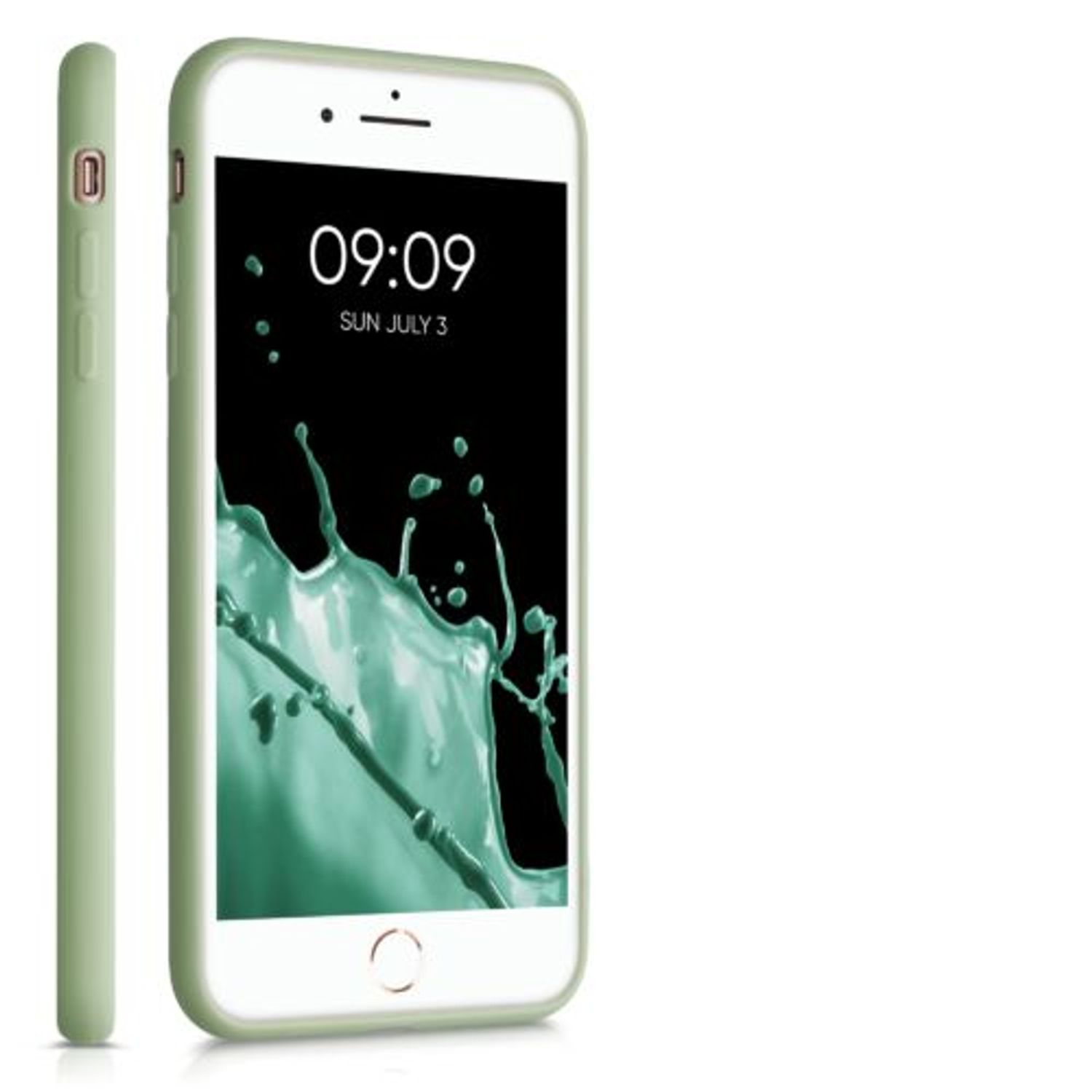 Husa pentru iPhone 8 Plus/iPhone 7 Plus, Silicon, Verde, 49102.172 fotografia produsului View 9 L