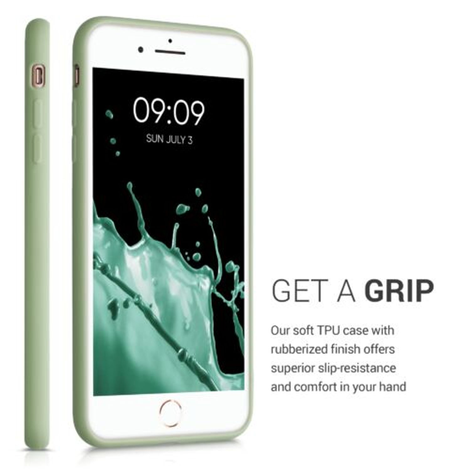 Husa pentru iPhone 8 Plus/iPhone 7 Plus, Silicon, Verde, 49102.172 fotografia produsului View 5 L