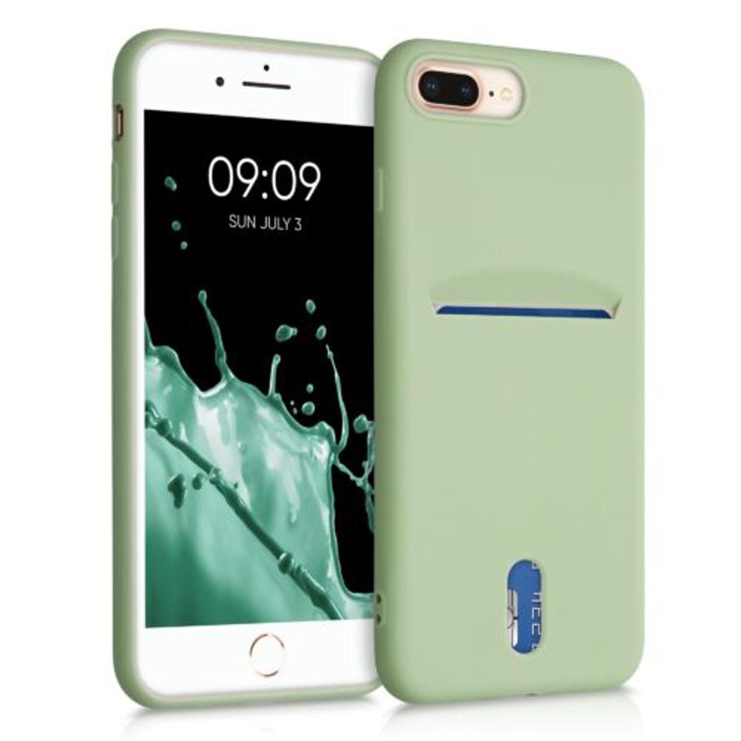 Husa pentru iPhone 8 Plus/iPhone 7 Plus, Silicon, Verde, 49102.172 fotografia produsului