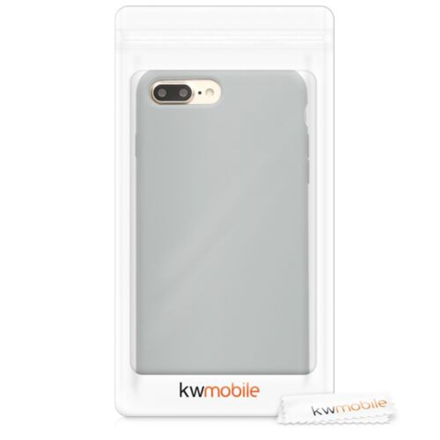 Husa pentru Apple iPhone 8 Plus/iPhone 7 Plus, Silicon, Gri, 40842.70 fotografia produsului View 7 L