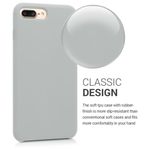 Husa pentru Apple iPhone 8 Plus/iPhone 7 Plus, Silicon, Gri, 40842.70 fotografia produsului View 4 S