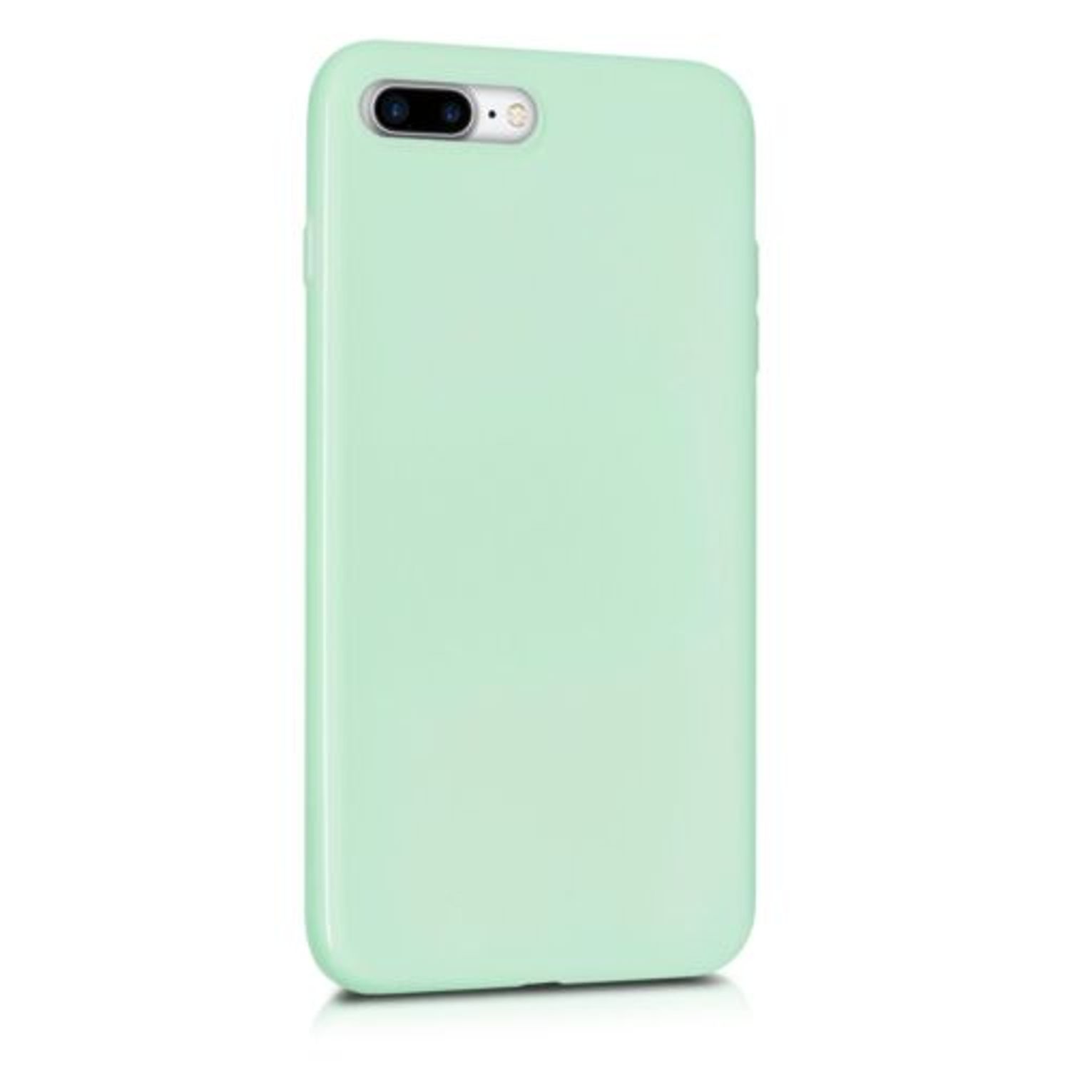 Husa pentru Apple iPhone 8 Plus/iPhone 7 Plus, Silicon, Verde, 39499.71 fotografia produsului View 8 L