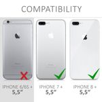 Husa pentru Apple iPhone 8 Plus/iPhone 7 Plus, Silicon, Verde, 39499.71 fotografia produsului View 6 S