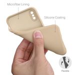 Husa pentru iPhone X/iPhone XS, Silicon, Crem, 49982.154 fotografia produsului View 4 S