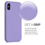 Husa pentru iPhone X/iPhone XS, Silicon, Mov, 49982.222 fotografia produsului View 5 S