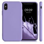 Husa pentru iPhone X/iPhone XS, Silicon, Mov, 49982.222 fotografia produsului View 2 S