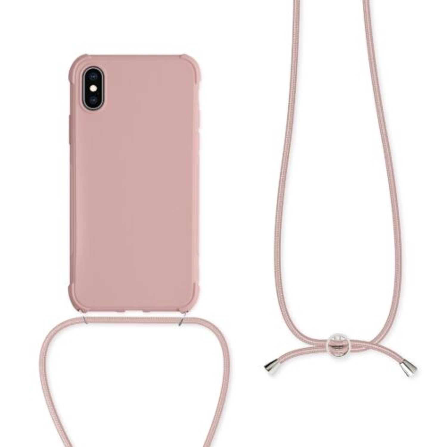 Husa pentru iPhone X/iPhone XS, Silicon, Roz, 49915.154 fotografia produsului View 7 L