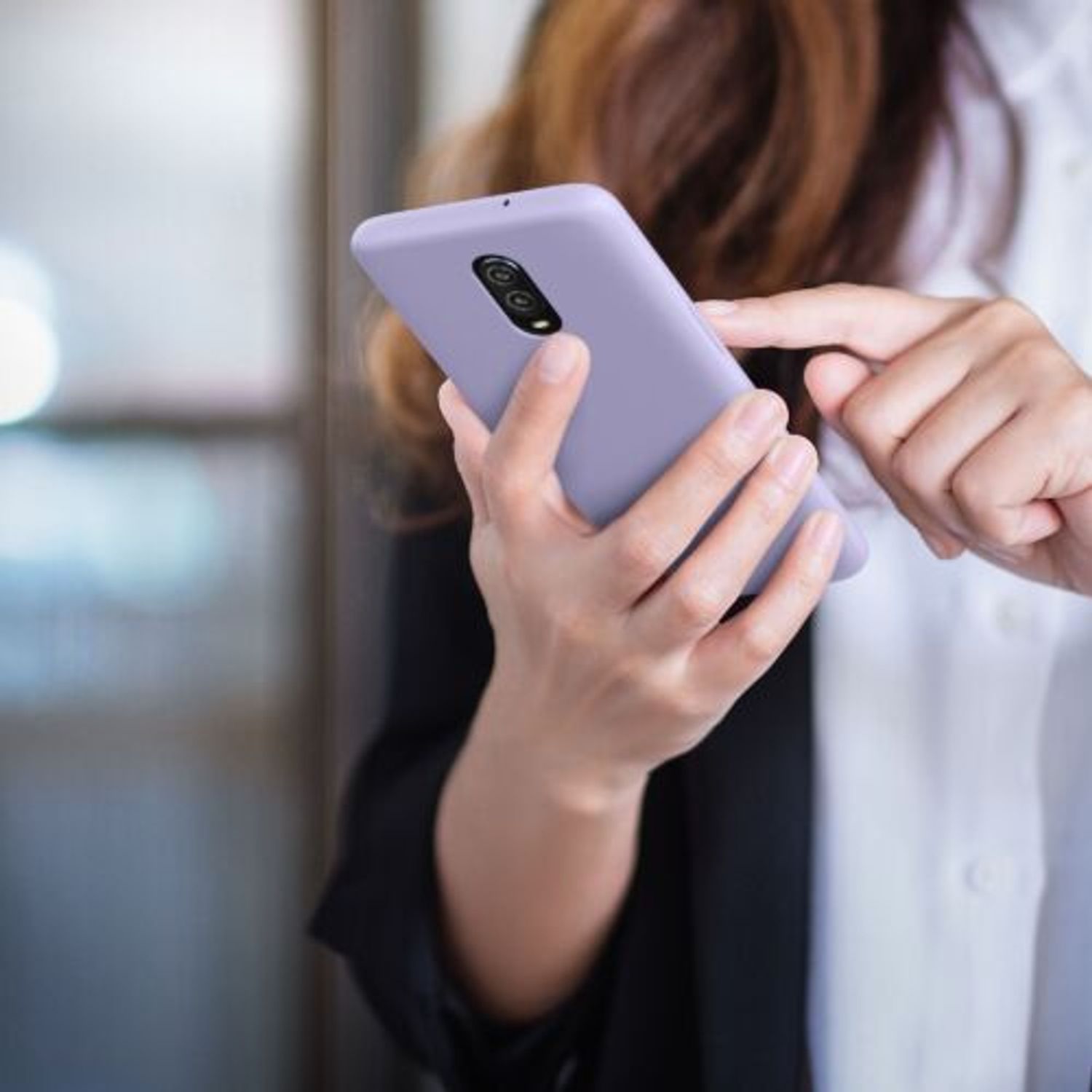 Husa pentru OnePlus 6T, Silicon, Mov, 46316.139 fotografia produsului View 8 L
