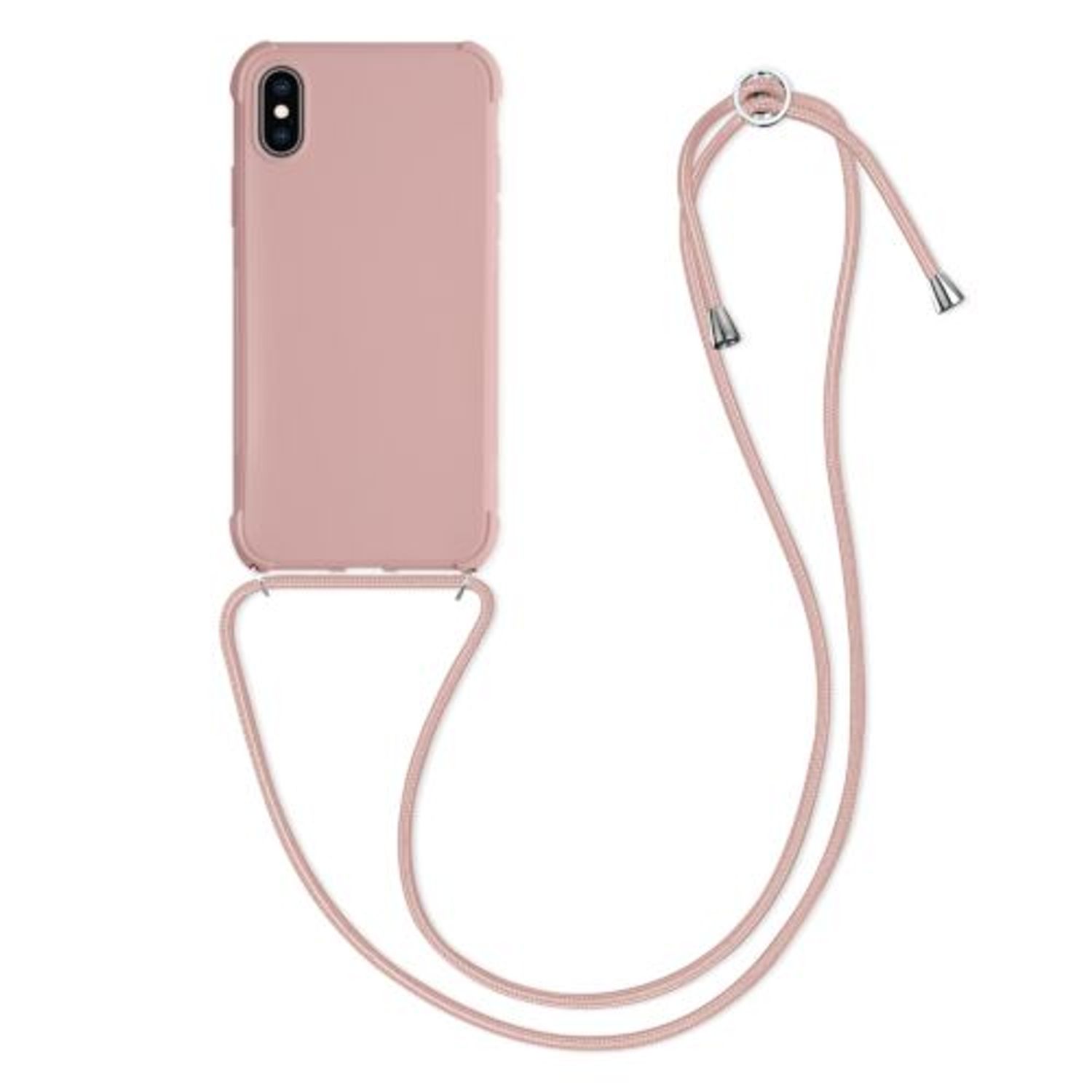 Husa pentru iPhone X/iPhone XS, Silicon, Roz, 49915.154 fotografia produsului