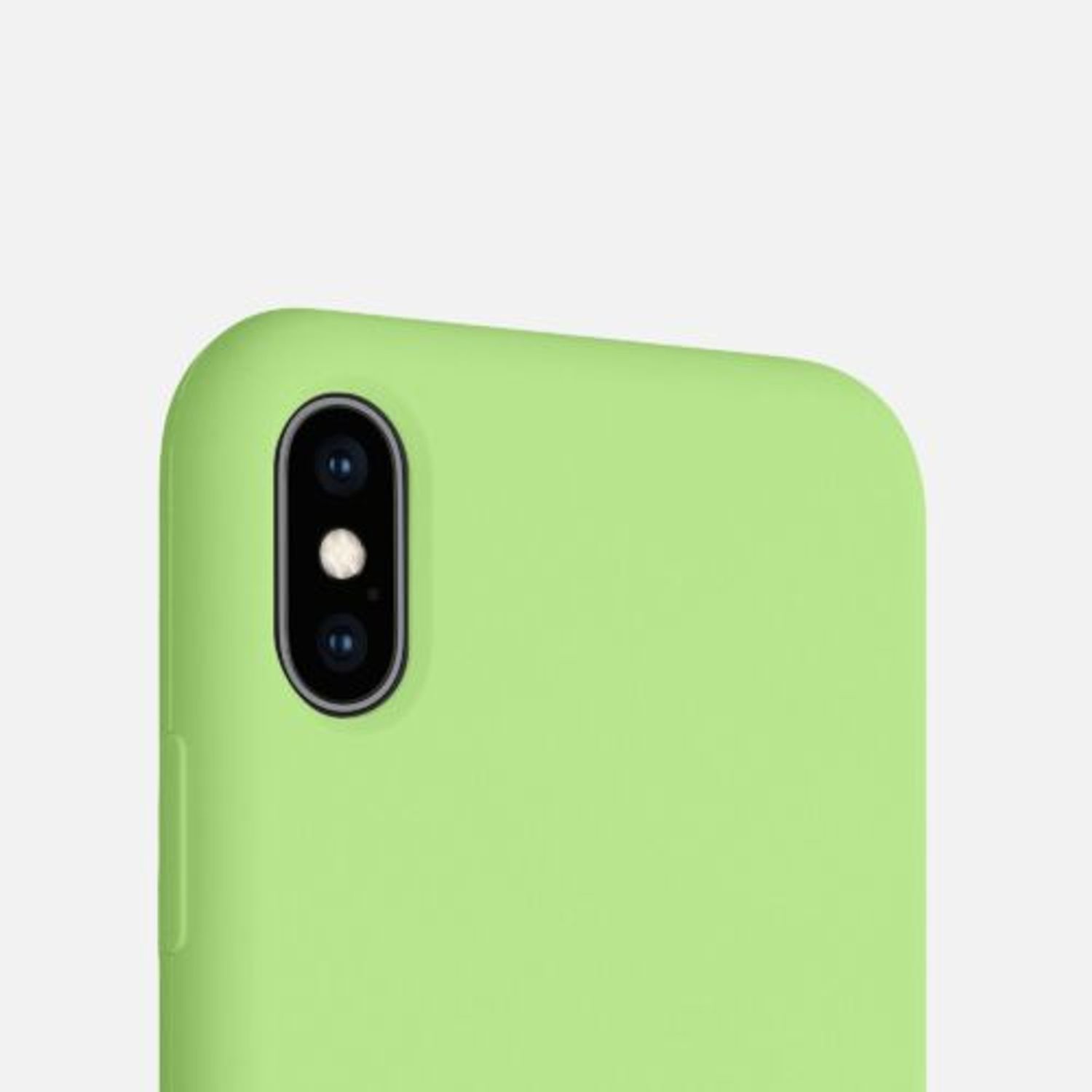 Husa pentru iPhone X/iPhone XS, Silicon, Verde, 46313.214 fotografia produsului View 8 L