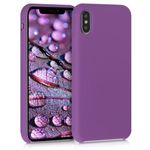Husa pentru Apple iPhone X/iPhone XS, Silicon, Mov, 42495.102 fotografia produsului