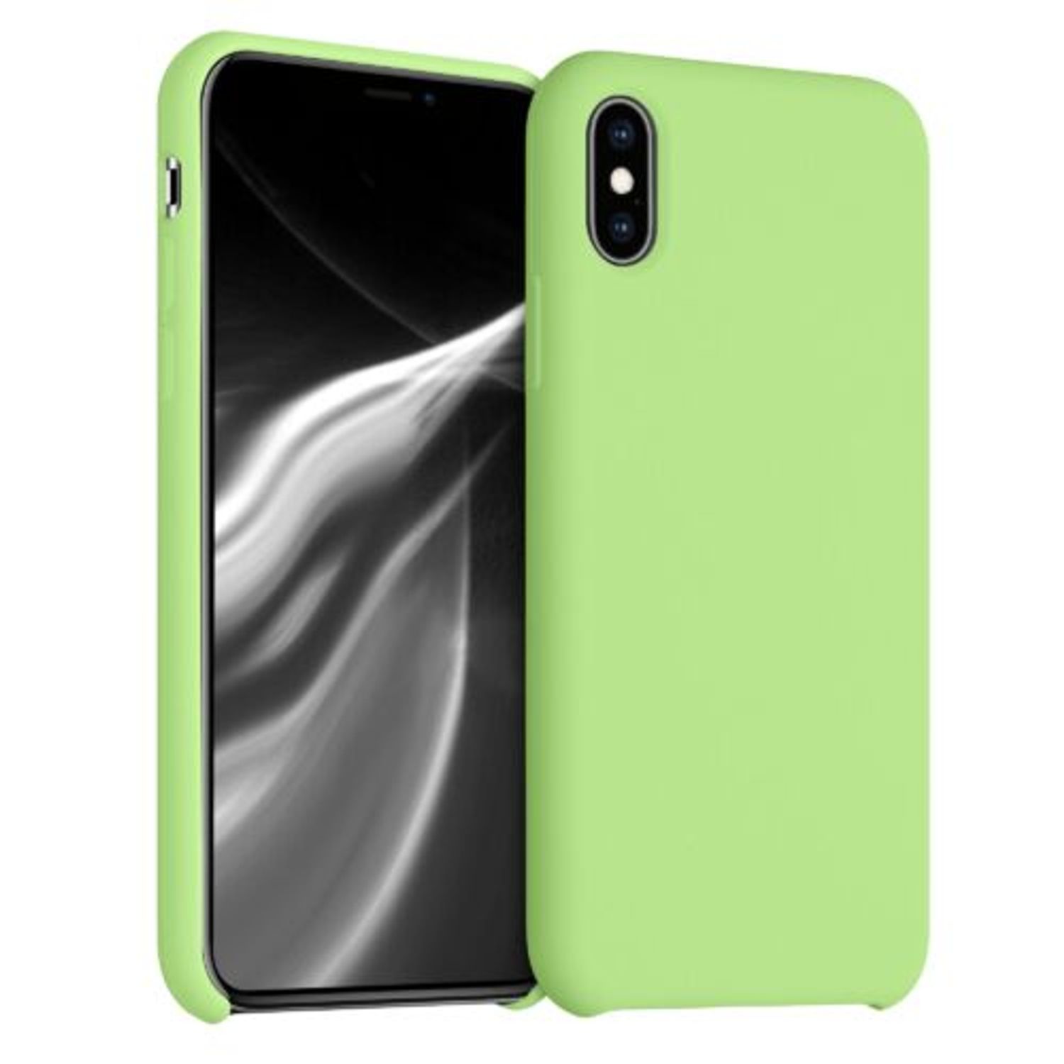 Husa pentru iPhone X/iPhone XS, Silicon, Verde, 46313.214 fotografia produsului