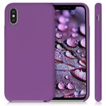 Husa pentru Apple iPhone X/iPhone XS, Silicon, Mov, 42495.102 fotografia produsului View 2 S