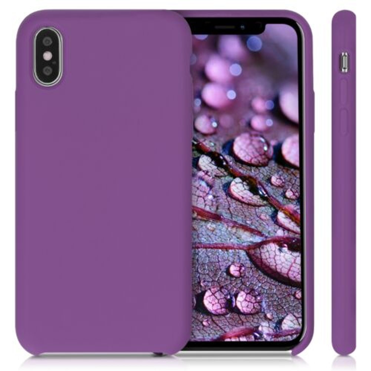 Husa pentru Apple iPhone X/iPhone XS, Silicon, Mov, 42495.102 fotografia produsului View 2 L