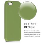 Husa pentru Apple iPhone 5/iPhone 5s/iPhone SE, Silicon, Verde, 42766.148 fotografia produsului View 4 S