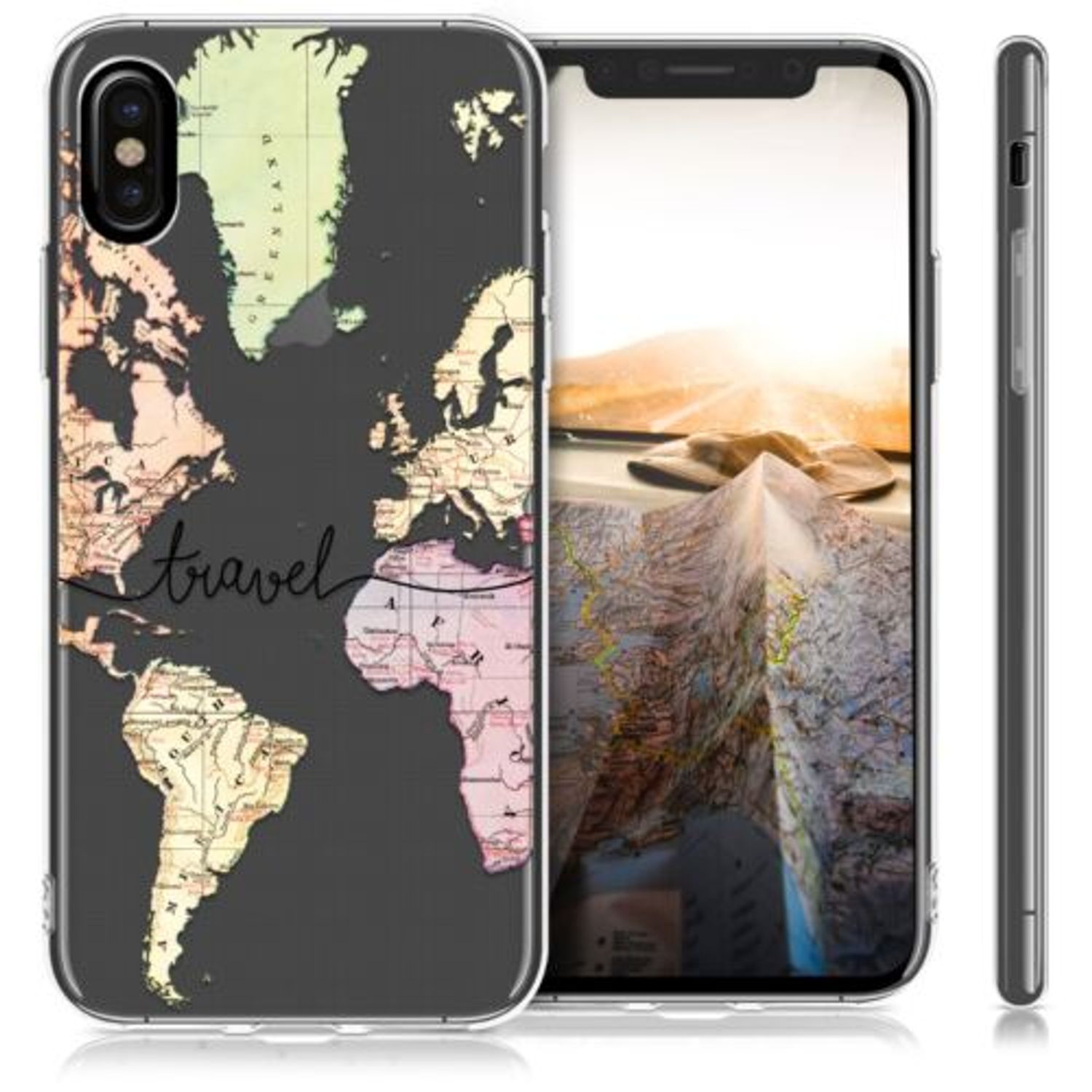 Husa pentru Apple iPhone X/iPhone XS, Silicon, Multicolor, 42493.08 fotografia produsului View 2 L