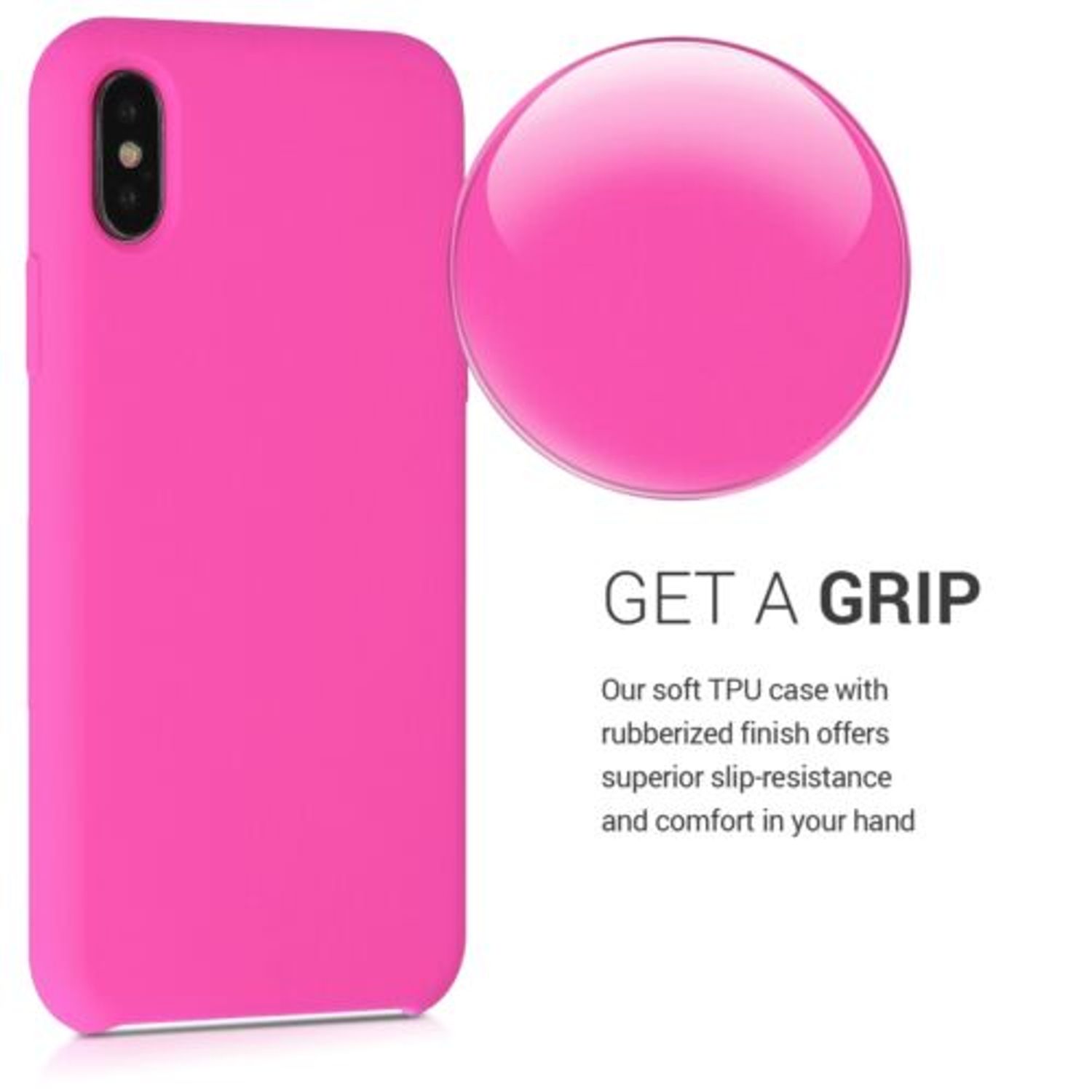 Husa pentru Apple iPhone X/iPhone XS, Silicon, Mov, 42495.135 fotografia produsului View 4 L
