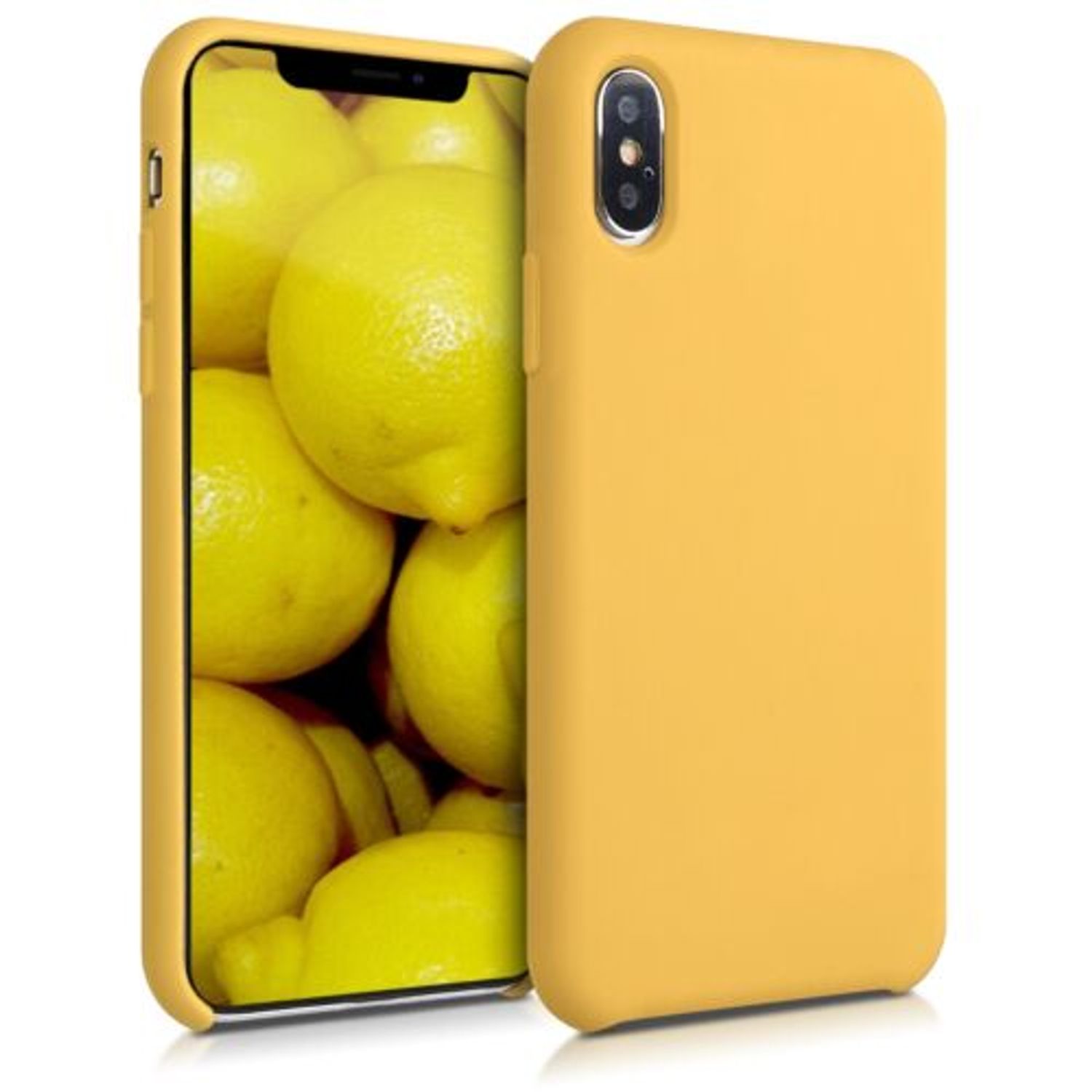 Husa pentru Apple iPhone X/iPhone XS, Silicon, Galben, 46313.143 fotografia produsului